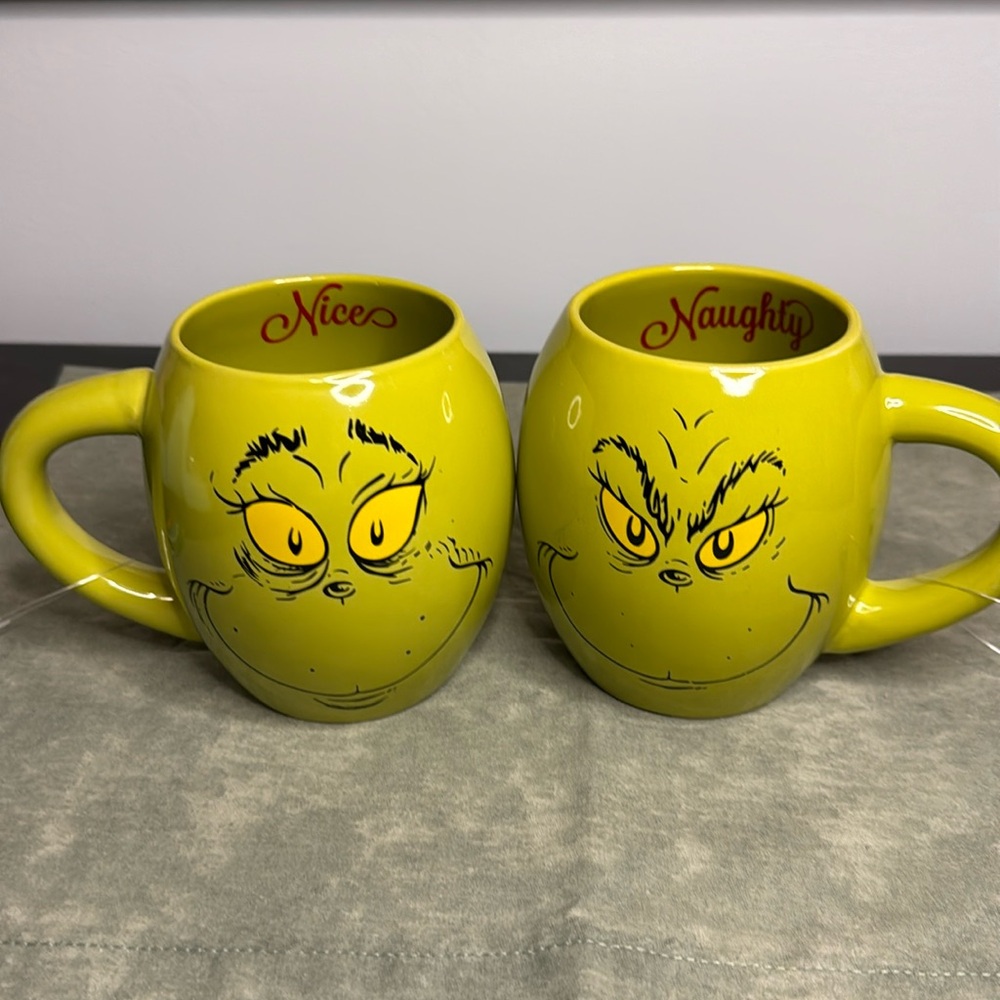 COPY - Dr Seuss Naughty and Nice mug set
